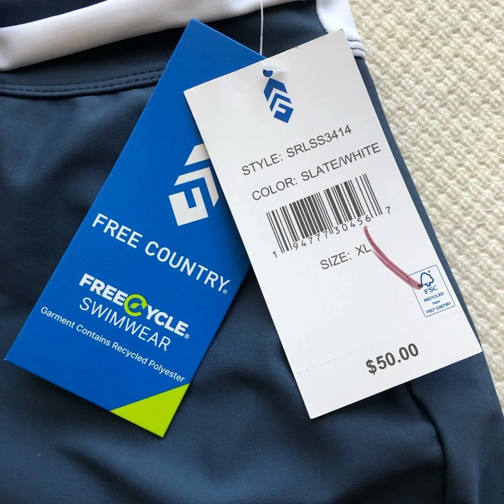 Stylish Blue and White Women's swimsuit skirt - Picture 5 of 9
